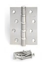  Петля дверная универсальная Apecs 100*70-B4-Steel-NIS, матовый никель купить по цене 200 pуб.