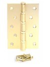  Петля дверная универсальная Apecs 120*80-B4-Steel-GM, матовое золото купить по цене 260 pуб.