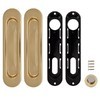  Комплект дверных ручек Armadillo для раздвижных дверей SH010-GP-2 Золото купить по цене 870 pуб.