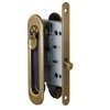  Комплект дверных ручек Armadillo с фиксацией для раздвижных дверей SH011-BK WAB-11 Матовая бронза купить по цене 1860 pуб.