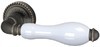  Дверная ручка Silvia CL1 ABL-18/WP-109 Темная медь/бел фарфор купить по цене 2970 pуб.