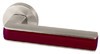  Дверная ручка Armadillo CUBE URB3 SN/Bordo-18 матовый никель/бордовый купить по цене 1715 pуб.
