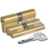 Цилиндровый механизм KALE 164 BN-90(40/50), ключ/ключ, золото купить по цене 2017 pуб.