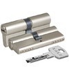  Цилиндровый механизм KALE 164 BN-90(45/45), ключ/ключ, никель купить по цене 2017 pуб.