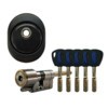  Цилиндровый механизм MOTTURA CHAMPIONS 3DKey C3DP-(82)51/31-00C5, ключ/длинный шток, цвет черный купить по цене 43520 pуб.