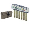  Цилиндровый механизм MTL 800 с перекодировкой, 101(31/70) ключ/ключ, матовый никель купить по цене 23255 pуб.