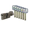  Цилиндровый механизм MTL 800 с перекодировкой, 70(35/35) ключ/вертушка, матовый никель купить по цене 24864 pуб.